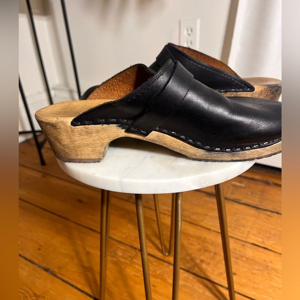 Lotta Elsa Clog Black Wood Size 39 - Picture 4 of 7